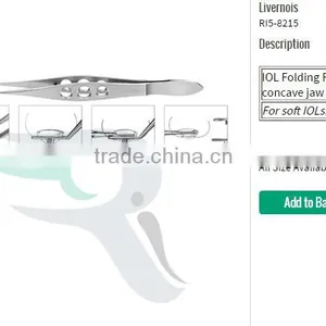 Livernois IOL Folding Forceps Concave Jaw Surface, thumbnail-1