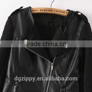 Latest Design Softshell Pu Leather Woman Winter Jacket Quality Choice thumbnail-4