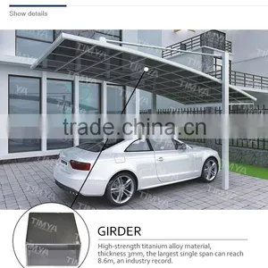 Top Quality Outdoor Strong and Sturdy Aluminum Canopy Carport thumbnail-2