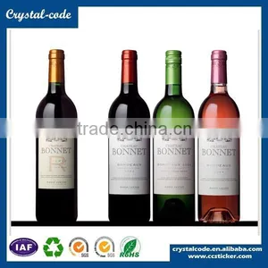 Whlesale Private Label Wine Bottle Metal Custom Shape Wine Neck Adhesive Wine Sticker thumbnail-3