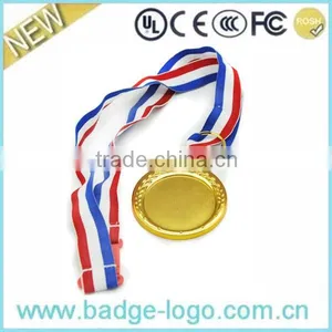 Round Gold Plated Blank Medals thumbnail-1