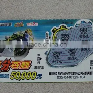 4 Color Printing Thermal Scratch off Lottery Ticket Manufacturer thumbnail-2