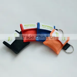 First Responder CPR Face Mask Keyring Disposable One Way Valve for Training Use thumbnail-1