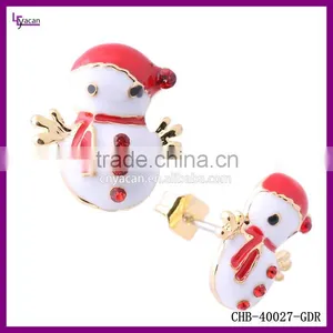 Women's Fashion Christmas Earrings Wholesale Ear Piercing Studs thumbnail-1