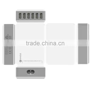 Qualcomm QC2.0 6 Ports Tablet Charger 40W 8A USB Charger Adpater Multiple Usb Travel Charger thumbnail-1