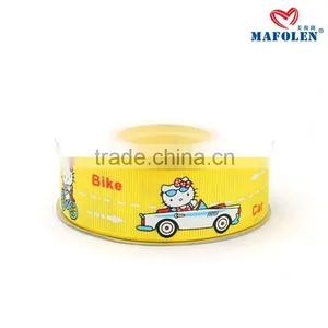 Custom Printed Grosgrain Ribbon for Hair Bows Wholesale Colorful Cartoon Grosgrain Ribbon thumbnail-1