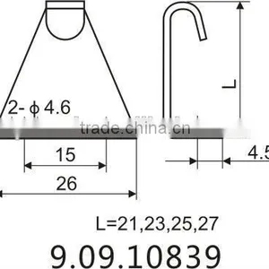 Window Lock (Moon Lock for PVC or Aluminum Alloy Sliding Windows) thumbnail-3