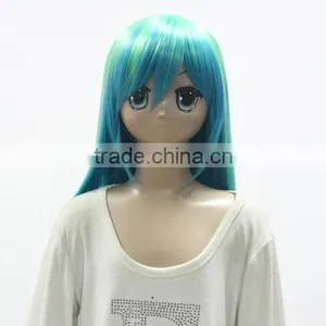 Green Dark Blue Dark Pink Colorful Naruto Cosplay Wig Sex Hatsune Miku Cosplay Wig thumbnail-2