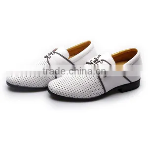 White Height Increasing Leather Sandals for Men thumbnail-3
