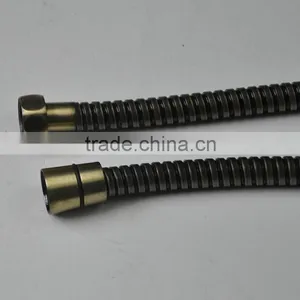 Best Quality Stainless Steel Green-bronze Double Locks Shower Hose thumbnail-2