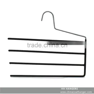 The HEAD Metal Clothes Hanger Four Metal Clips for Pant Hangers and With Black Rubber Paint thumbnail-2