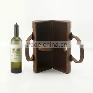 Brown New Design PU Leather Wine Bag thumbnail-1