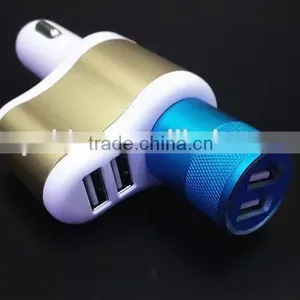 Mini Portable Double Usb Car Charger, Two Usb Car Charger for Mobile Phone thumbnail-4