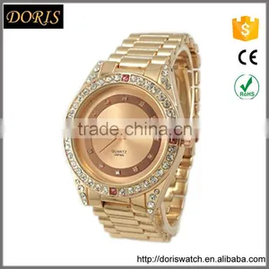 New Models New Look a Ring on the Dial Design Diamond Alloy Watches Lady Wristwatch thumbnail-1