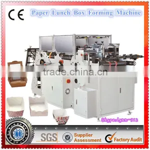 High Quality Small Paper Box Making Machines,take Away Food Container Making Machine thumbnail-1