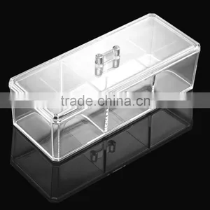 Multi-functional Plastic Transparent Cosmetic Organizer Jewelry Makeup Products Storage Box thumbnail-5