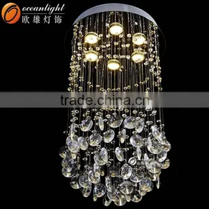 Stair Chandelier,modern Crystal Round Chandelier OM88574-80 50 thumbnail-4