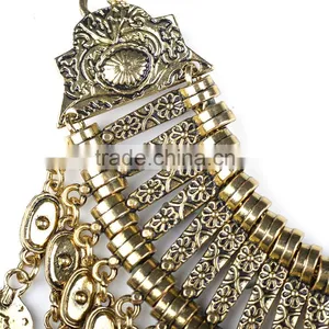 Trendy Vintage Alloy Tassels Coin Necklace thumbnail-6