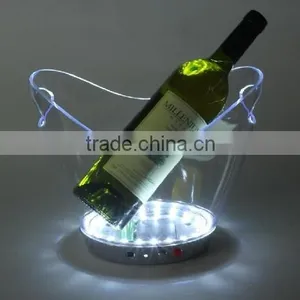 Promotional Clear Cheap Plastic Champagne Led Ice Bucket thumbnail-2