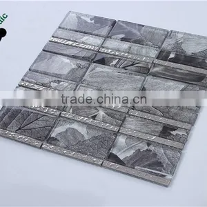 SMJ10 Laminated Glass Mosaic Dark Color Wall Tile Permium Home Decoration Wall Tile thumbnail-3