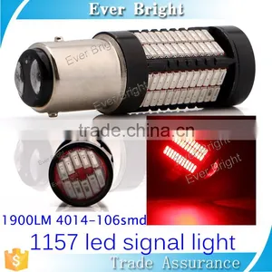 Super Bright 1900LM Led Signal Auto Lighting 12v/24v Led Light 4014 106SMD 1157 Led Bulb thumbnail-1