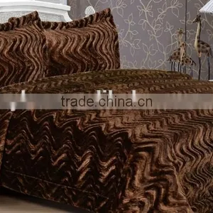 High Quality Throw Fake Fur/PV Fur/faux Fur & Sherpa Blanket/ Bedding Sets thumbnail-2