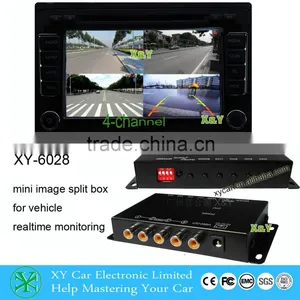 Hotsale Low Price 4-channel Car Camera Control Box Car Dvr, Surround View Cameras XY-6028 thumbnail-1
