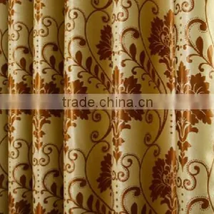 Customized Window Curtain Fabric, Jacquard Fabirc 021 Fire Retardant Blackout Fabric for Bedroom thumbnail-2