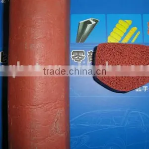 High Temperature Red Silicone Rubber Foam Gasket thumbnail-2