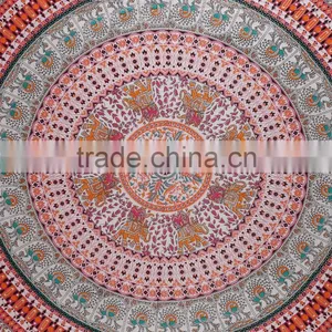Wall Hanging Hippie Elephant Mandala Bedspread Ethnic Throw Art India Indian Tapestry thumbnail-3