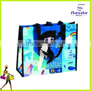 Nonwoven Lamiantion Bag for Woman With Nylon Webbing thumbnail-1