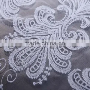 Lace Curtain Fabric of Non Woven Interlining thumbnail-1