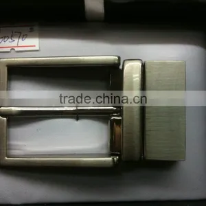 Customized High Quality Men Simple Pin Metal Belt Buckle 35mm Reversible Pin Belt Zinc Alloy Belt Buckle thumbnail-2