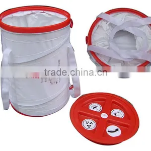 Printed Collapsible Pet Food Container With Cover Safe PVC Human Food for Dogs Master thumbnail-1