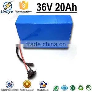 Oem PVC Case 10s 30a BMS 36v Lithium Ion Battery Pack for Ebike Built in 2000mah 18650 Cell thumbnail-4