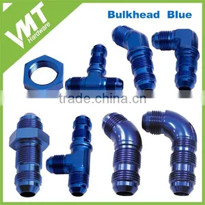 CNC Machined Aluminium AN 45 Degree Bulkhead Fitting thumbnail-3