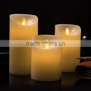 Led Moving Wick Wax Candles Led Wax Candle With Dancing Wick Flameless Flicking Moving Wick Candle Battery Operated Led Candles thumbnail-1