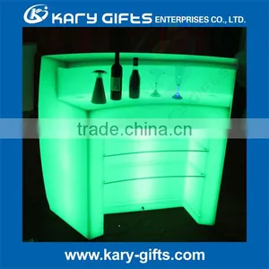 Outdoor Decorative Bar Counters Flashing Tables Plastic LED Light Bar Counter thumbnail-2