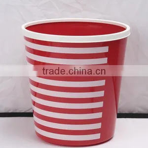 Plastic Printing Wastebasket Trash Can Containers 12L thumbnail-1