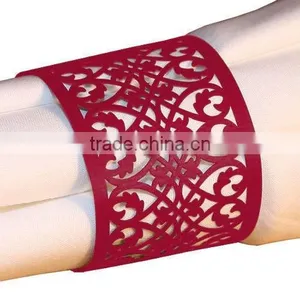 Fashion Decorative Metal Napkin Rings, Wedding Napkin Ring, Handmade Napkin Rings thumbnail-2