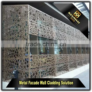 Laser Cutting Aluminium Decorative Outdoor Perforated Metal Wall Cladding Panels thumbnail-1