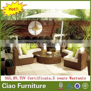 Lastest Style Half Round Garden Sofa Set Outdoor Furniture thumbnail-1