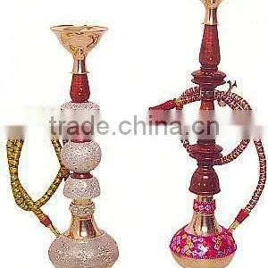 Decorative Brass Hookah, Hookah Pipe, Arabic Hookah, Indian Brass Hookah Pipe thumbnail-1