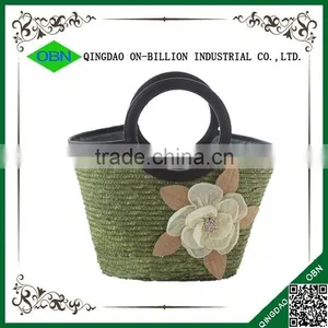 Wholesale Yellow Beach Wheat Straw Bag thumbnail-3