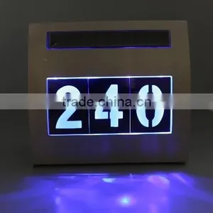 Stainless Steel Led House Number Light With Solar Light thumbnail-2