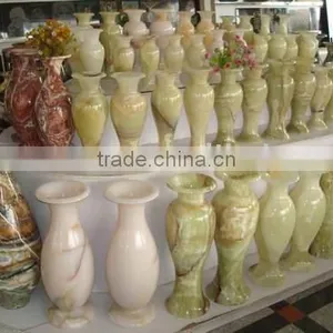 Chinese Onyx Natural Stone Vases thumbnail-1