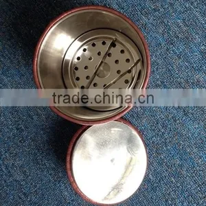 PU Leather Ice Bucket With Tong & Lid for Hotel, Bar,canteen PW-38 thumbnail-2