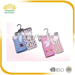 2Pcs 100% Cotton Colorful Blanket Romper Baby Clothes thumbnail-1