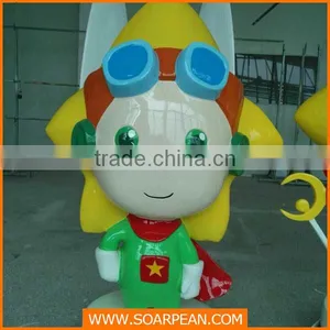 Outdoor Decorations Life Size Fiberglass Cartoon Character Statue thumbnail-1