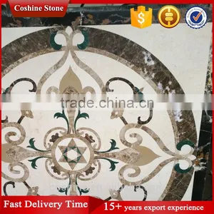 Polished Marble Mix Waterjet Kitchen Pattern Medallion Floor Tiles thumbnail-2
